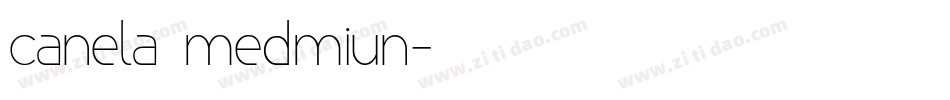 canela medmiun字体转换